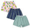 Hialegion Baumwolle Schlafhose Pyjama Shorts Damen Boxershorts Weich Sommer Strandhose Weite Kurze Freizeithose Damen 3er-Pack L