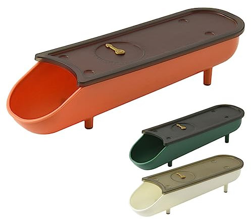 Angoily Supporto Per Frigorifero 3 Pezzi Organizer Per Frigorifero Con Ruote Automatiche Contenitori Impilabili Scatole Di Plastica Per Riporre Gli Oggetti in Frigorifero.