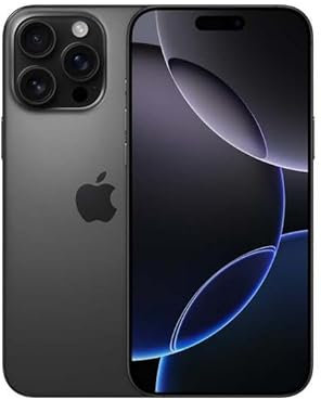 Apple iPhone 16 Pro Max, 1TB, Titan Schwarz (Generalüberholt)