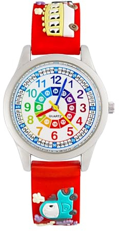MUXIJIA Kinder Uhren für Jungen ab 3-10 Jahre, Analog Quarz Jungen und Mädchen Armbanduhr, 3D Cartoon Jungen Uhren Silikon Uhrenarmband Kinderuhr