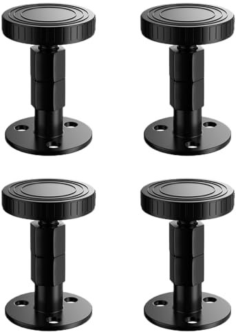Möbelerhöhungen, Betterhöhungen, Tischerhöhungen, schwarze Betterhöhungen, verstellbare Sofaerhöhungen, Möbellifte aus Metall, 4-teilige Stützbeine, for Tisch, Couch, Nachttische, Schreibtisch, Edelst
