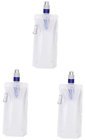 Kisangel 3 Stück Outdoor-Wassersack outdoor wasserflasche tragbarer wasserfilter Pumpe Wasserfilter für Schlauch wasserfilter kanne hauswasserfilter Wanderwasserbeutel Wanderversorgung