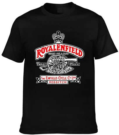 Herren Ro&yal T-Shirt Baumwolle Kurzarm Schwarz En&Field Tee Shirts Rundhals Weiches Tshirt für Männer Fans Geschenke Merch Kleidung Neuheit Tops