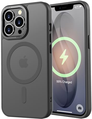 KPPIT Magnetisch Hülle für iPhone 11 Pro 5,8 Zoll [Kompatibel mit Magsafe],Matt Transluzente Handyhülle für iPhone 11 Pro Case Dünn Cover Stoßfest Kratzfest Schutzhülle (Grau)