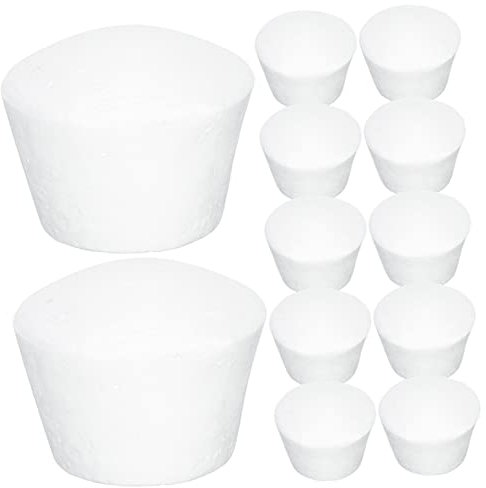 Gatuida 20 Stück Tortenform Rund Schaumstoff Tortenattrappe Tortendekoration Fake Tortenschaum Cupcake Basteln Modellieren Kleine Schaumstoff Torte Tortenattrappen Muffins