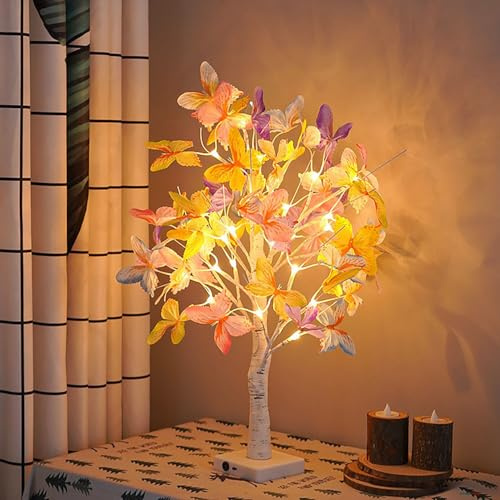 Blumenbaum mit Lichtern Mini Baum Ornament Warme weiße LEDs Licht Tischplatte Dekoration Indoor oder Outdoor Gebrauch für Weihnachten Home Party Hochzeit