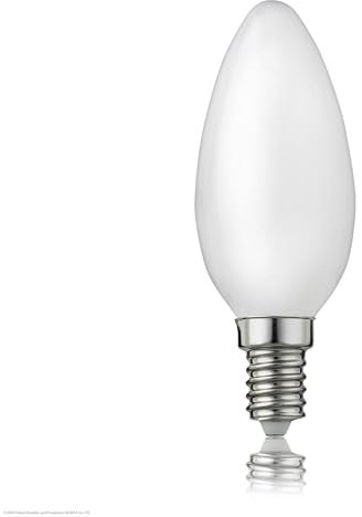 hellum LED Glühbirne Kerzenlampe E14, 2,5W warmweiß LED Lampe mit 250 Lumen LED Filament, E14 Vintage Led Leuchtmittel ersetzt 25-Watt Glühbirne, C35 2700 Kelvin warmweiss Matt, 207200