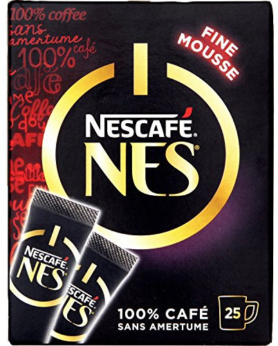 NESCAFE Nes - Café Soluble Instantané - Grains Robusta - Pack De 25 Sticks x 2 g