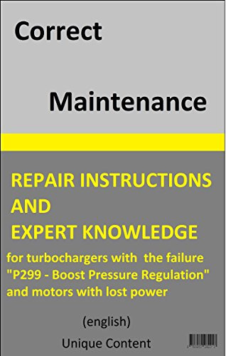 REPAIR INSTRUCTIONS & EXPERT KNOWLEDGE for Turbochargers: Instructions for the maintenance of turbochargers with performance problems. (German Edition)