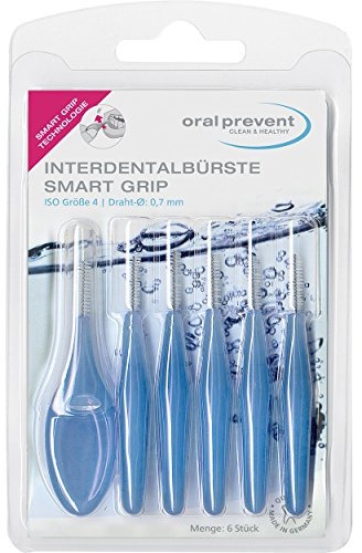 Oral Prevent Interdentalbürsten Smart Grip 0.70 mm blau, 2er Pack(2 x 6 Stück)