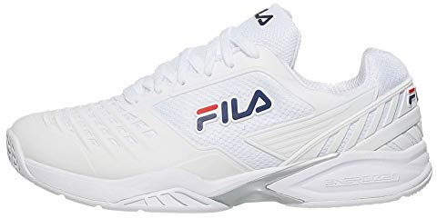 FILA Men's Axilus 2 Energized Tennis Shoe (White/White/FILA Navy, 9.5)