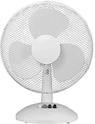 PRO ELEC PEL01922 16 Desk Fan, White