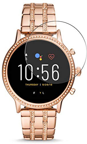 Vaxson 3 Stück 9H Panzer Schutz Glas kompatibel mit Fossil Q Julianna HR Gen 5 Smartwatch Schutzfolie Display schutz folie Panzerfolie SchutzGlas folien PanzerGlas