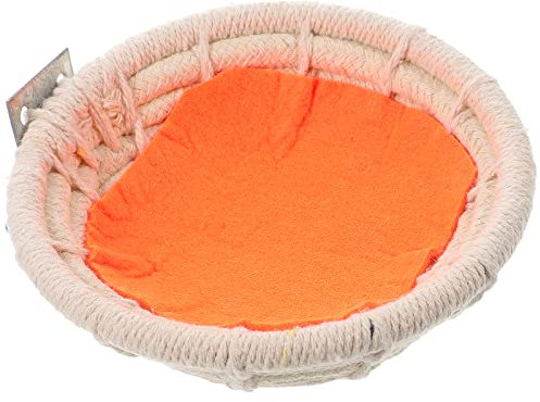 VILLCASE Kanarienvogel Nest Vogelk?fig Nest Baumwolle Weben Seil Vogelhaus Bett für Kleine Papageien Wellensittich Sittich Nymphensittich Lovebird Vogelnest