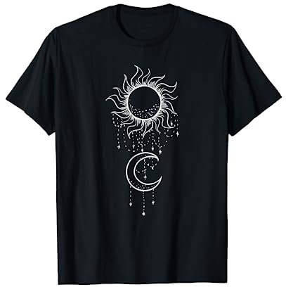 Sun Moon Dreamcatcher Cool Nature Minimal Art Artist Gift T-Shirt