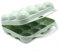 CABLEPELADO Organizador Huevos para frigorífico, Organizador Huevera Frigorífico, Huevera de plástico, Caja Huevos transporte, Cesta para Huevos, egg box, Plástico Libre de BPA, Con cierre, Verde