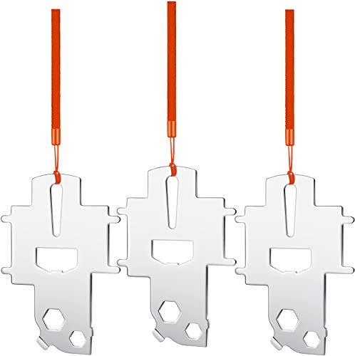 Loosh 3 Pcs Deck Plate Key Boat Gas Cap Key Kit Marine Fuel Key Stainless Steel Multi Fill Tool with Wrist Lanyard Strap Water Waste Tank Filler Cap Keys for Yacht Replacement Tank