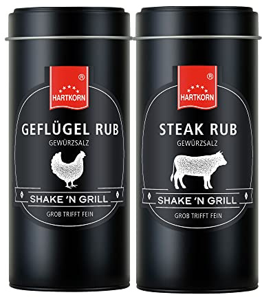Hartkorn - Shake´n Grill Set (2-teilig) Geflügel Rub & Steak Rub