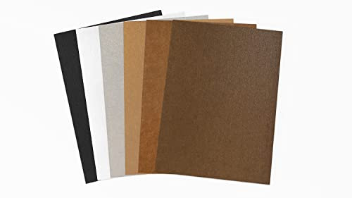 Brandalo® veganes Leder - waschbares Papier - 6 Bögen A3 30x42cm bei 0,55mm Dicke - Waschpapier - Lederpapier - handmade label gestalten - DIY zum nähen, basteln, plotten, bedrucken uvm.