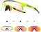 KAPVOE Photochromatische Selbsttönend Fahrradbrille TR90 Rahmen für Herren Damen Klar Sportsonnenbrille Sport Radfahren MTB Radbrille Fahren Sportbrille Baseball Laufen Rot Grün 09