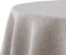 Decomira Tischdecke wasserabweisend Leinen-Optik - Fleckschutz, abwaschbar - Garten-Tischdecke Outdoor, Tischtuch Esstisch - Grau - 200 cm Rund