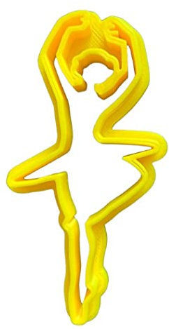 The Cookie Cutter Hub 9 cm - Taglierina per biscotti a forma di ballerina, per biscotti, biscotti, argilla da forno