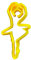 The Cookie Cutter Hub 9 cm - Taglierina per biscotti a forma di ballerina, per biscotti, biscotti, argilla da forno