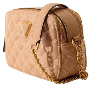 GUESS Giully Camera Bag, Crossbody, Fotocamera Donna, Beige, Taglia Unica