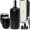 Open The Wine Tumblers Set of 2 Insulated with Lid, Wine Bottle Chiller, Accessories - Stopper, Aerator, Pourer, Corkscrew for Mothers, Women, Wine Lovers (Black)
