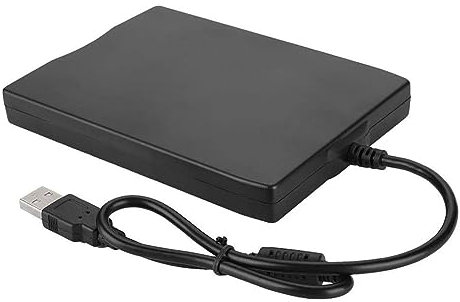 Yuikome USB Floppy Disk Reader Drive 3.5In External Portable 1.44 MB FDD Diskette Drive for 7 8 2000 XP Vista PC Laptop Easy to Use