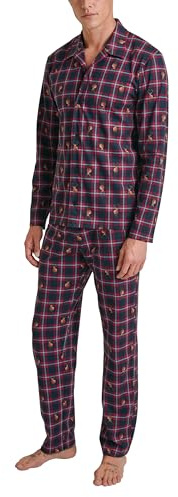 CALIDA Family & Friends Pyjama, durchgeknöpft Herren, warme Baumwollqualität