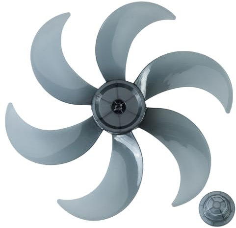 CHICTRY Plastic Household Fan Blades Replacement Blade Air Fan Blade for Standing Pedestal Fan Table Fanner Dark Grey 18 Inch