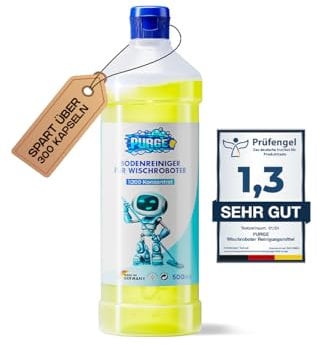 PURGE Wischroboter Reinigungsmittel Konzentrat | 1:200 | Bodenreiniger für Roboter von Roborock | Reinigungsmittel Saugroboter | Reiniger Wischroboter | Bot Floor Cleaner Original