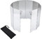 Anneome Herd-Windschutzscheiben-Set 10-teilig Aluminiumlegierung Outdoor-Camping-Herd Windschutz für Grillen Wandern Auto Camping