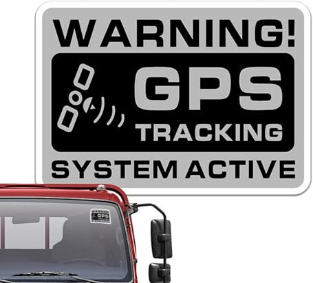 GPS-Ortungsaufkleber Auto Warnung Aufkleber Ortung Diebstahlsicherung Aufkleber Wasserdichte Autoaufkleber Auto Fenster Schilder Abziehbilder sic