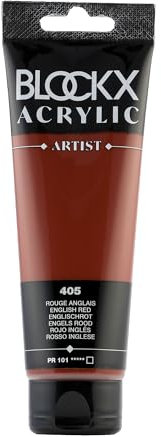 Blockx 60405BXC Acrylique Fine Opaque et Satinée - Rouge Anglais PR 101 - 120ml