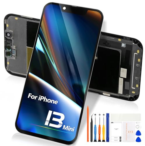 pour iPhone 13 Mini LCD Écran - pour iPhone 13 Mini Écran Tactile A2628 A2481 A2626 A2629 A2630 pour iPhone 13Mini LCD Écran de Remplacement Digitizer Verre Assemblage Kits