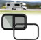 GEARMONSTER Wohnwagen Fenster, Caravan Seitenfenster, Wohnmobil Schiebefenster, Wohnwagen Fenster getönt mit Fliegengitter für Wohnmobile, Anhänger, 500x300mm Wohnwagenfenster