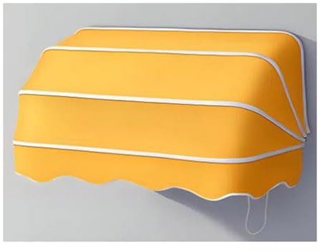 Tenda da sole a scomparsa curva francese per porte e finestre, dimensioni e colore personalizzabili, tettoia telescopica per giardino esterno