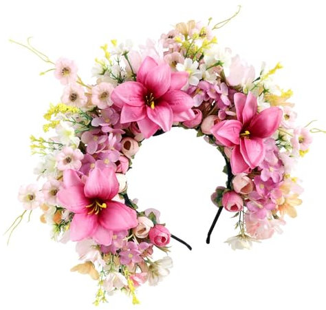 KASFDBMO Filigraner Lilien Haarschmuck Handgefertigtes Blumen Haarschmuck Accessoire Mit Mehreren Farben Für Partyzubehör