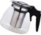 COLLBATH Glass Teapot Tea Pitcher Water Pitcher Anti-Slip Teapot Handle Tea Room Teapot Kettle Coffee Machine Teapot Ceramics Tea Filter Strainer Tea Infuser Iced Coffee Maker Black