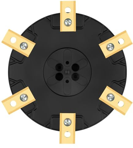 6X Blade Plate Compatible with Flymo EasiLife GO 150 250 400 500, Knife Disc for Robotic Lawn Mower Turntable - Ø 180 mm