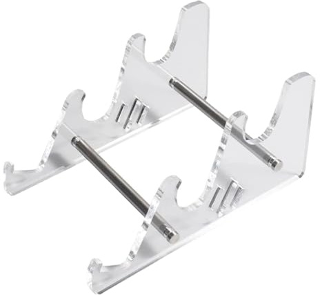 Gazocua Acrylständer Für Keyboards, Tastatur Display Ständer, Brieftaschen Display Ständer Mit Verschiedenen Reifen, Transparenter Display-Tastaturhalter Für Das Home 1/2/3-Tier