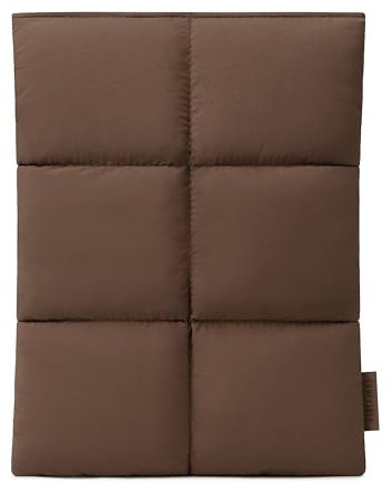 Comfyable Puffy – Housse de tablette de 7 à 8, compatible avec iPad mini 7 2024 A17 Pro, Mini 6 2021 A15, étui de transport matelassé pour tablette de 17,2 à 20,3 cm, pour homme et femme, marron