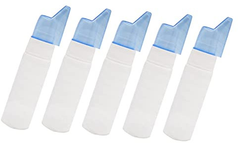 CALLARON 5 Piezas Botellas Nasales Rellenables Atomizadores Mini para Irrigación Nasal Perfectos para Almacenamiento de Soluciones Salinas