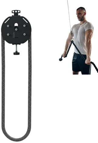WHIPIN Endless Rope Trainer, Pull Rope Fitness Ropes Training, Knob Type Resistance Adjustment, Cable Pulley System, Home Gym Equipment, for Muscle Endurance, Aerobic Exercise Training