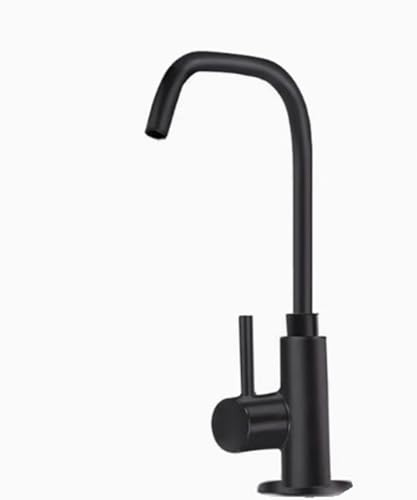 Black Brass giratorios Campo de cisne Fregadero de la cocina Filtro de agua Tapón de agua LWX