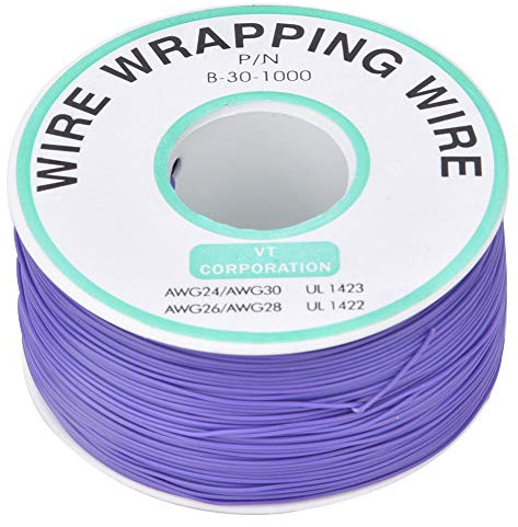 Akozon Circuit Board Repair Wire - Purple OK Wire 30AWG Tin Plated Copper, 300m - Electrical Soldering Connections