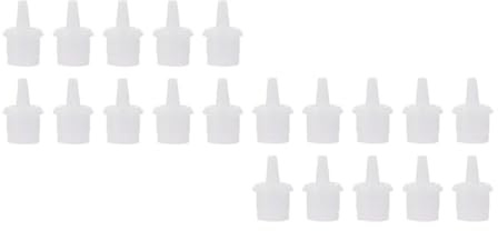 TOYZFRIENDY 60Pcs Eyelash Glue Bottle Plug Replacement Tips Lash Bottle Nozzles Caps for Eyelash Accessories Salon Use