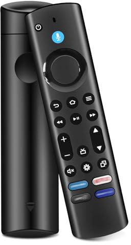 Telecomando Vocale di Ricambio (4th), Smart TV Telecomando di Ricambio con Funzione Vocale, Adatto per TV 2 Gen & 3 Gen, TV Cube 2 Gen & 3 Gen